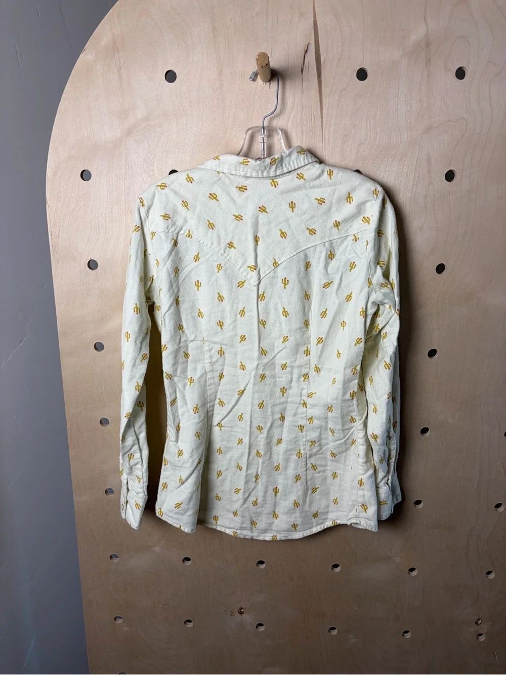 Wrangler Retro Cactus Print Western Pearl Snap Shirt Women’s Small